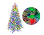 Xmas Tree Snow Flocked Light Up Colorful Led 210cm