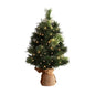 Jingle Jollys Christmas Tree 60CM Mini Tabletop 8 Light Modes Timer Xmas Tree
