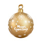 Jingle Jollys Christmas Inflatable Ball Bauble 60cm Outdoor Decoration Gold