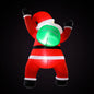Jingle Jollys Christmas Inflatable Santa Climbing LED Illuminated Decorations 1.9M