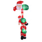 Jingle Jollys Christmas Inflatable Climbing Santa 2.5M Height LED Decorations Illuminated