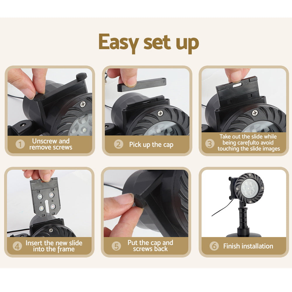 Projector Light Christmas Lights Laser Outdoor Decorations Jingle Jollys